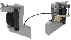 Back view of 2255 A000 cab suspension