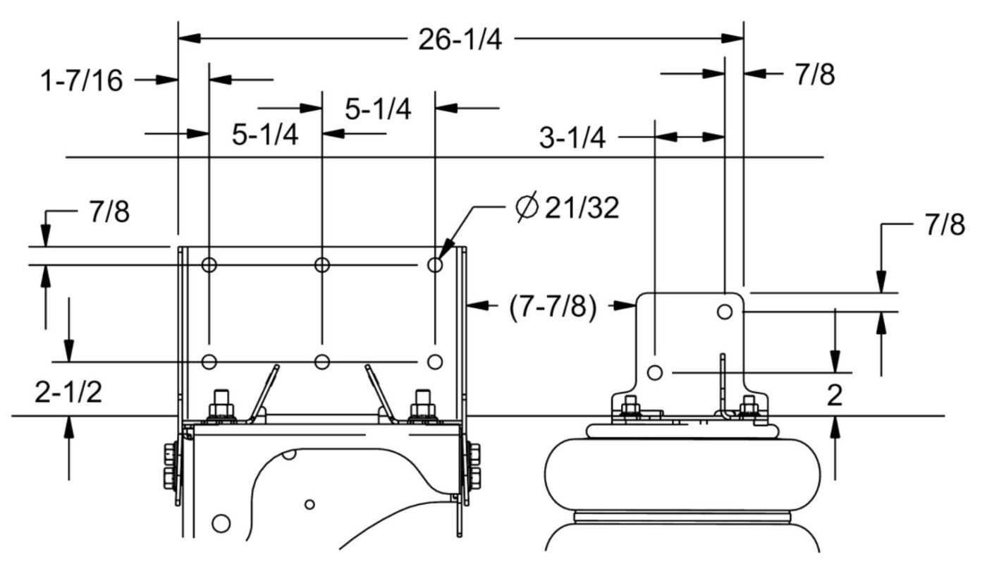 LIFT AXLE FRAME DRILLING