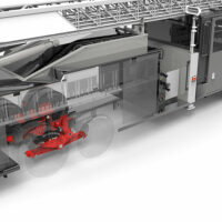 A rendering of the Air Link Redline Series Suspension on a fire truck