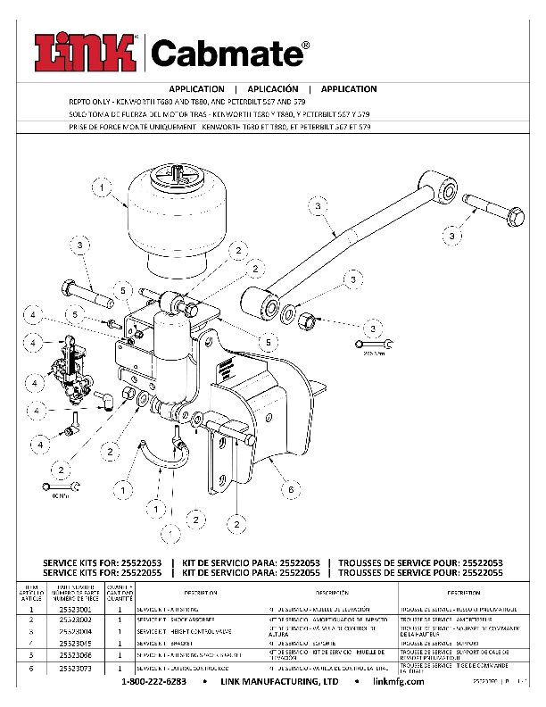 PACCAR Rear PTO Only document image - page 1