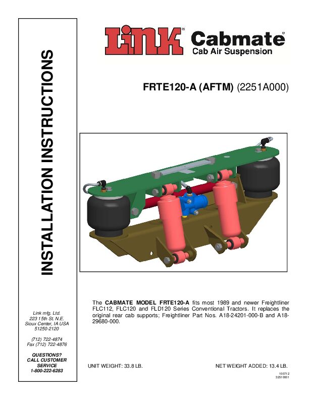 FRTE120-A document image - page 1