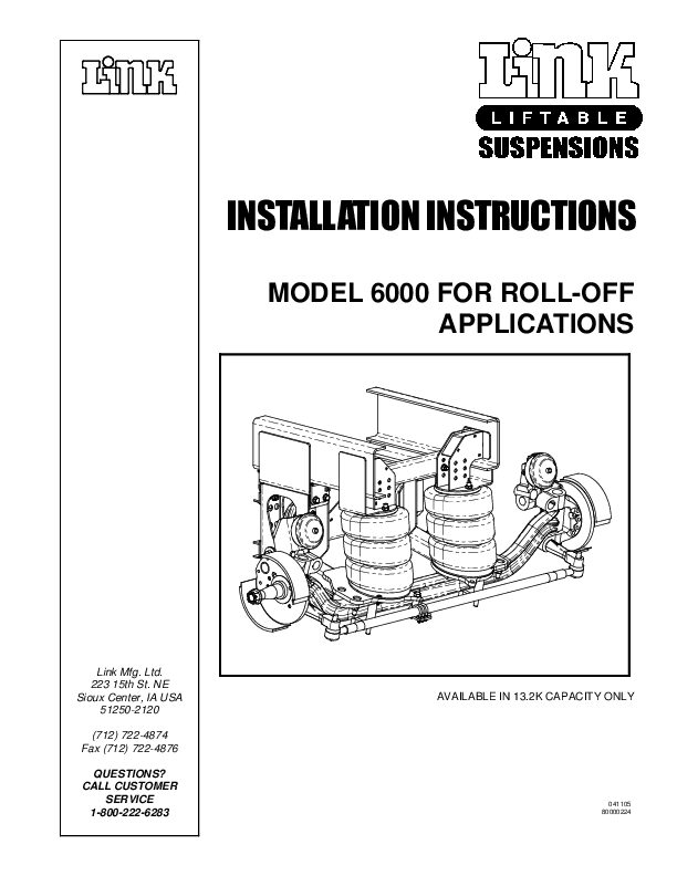 13.2K Model 6000 ROLLOFF document image - page 1