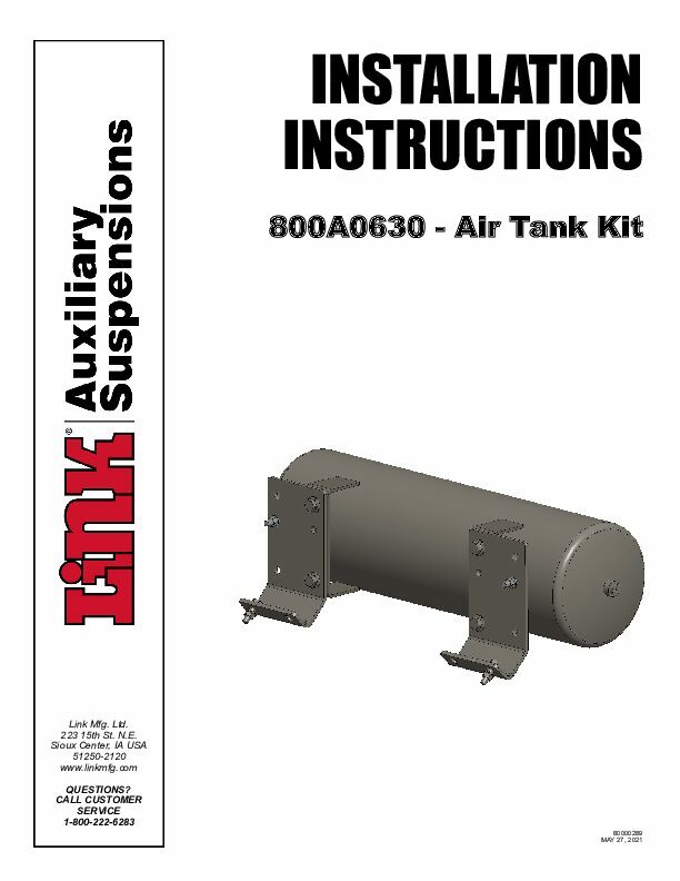 Air Tank Kit document image - page 1