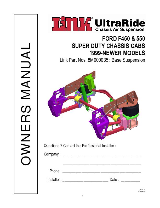 F450 & F550 document image - page 1