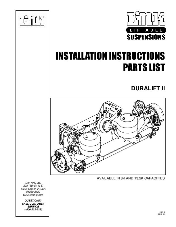 13.2K DuraLift II document image - page 1