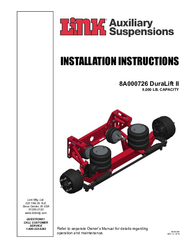 8K DuraLift II document image - page 1