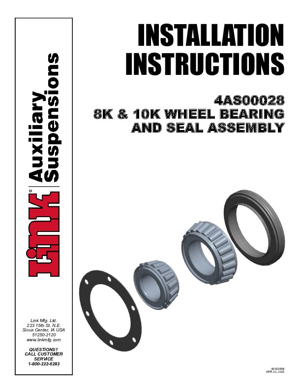 Wheel Bearing & Seal Assembly document image - page 1