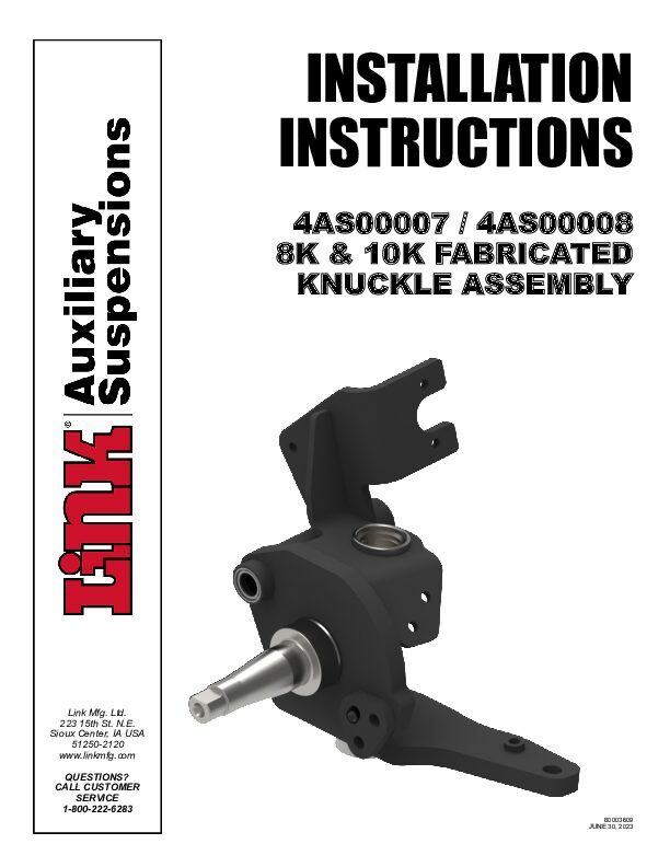 Knuckle Assembly document image - page 1