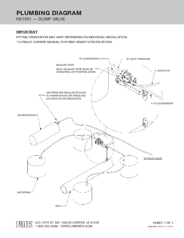 H01501 Pressure Dump document image - page 1