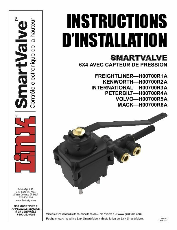 6x4 With Pressure Sensor - FRENCH document image - page 1