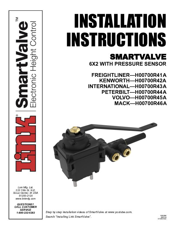 6x2 Driveline document image - page 1