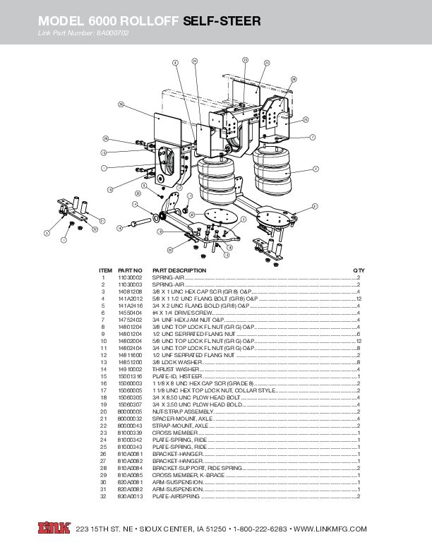 13.2K Model 6000 ROLLOFF document image - page 1