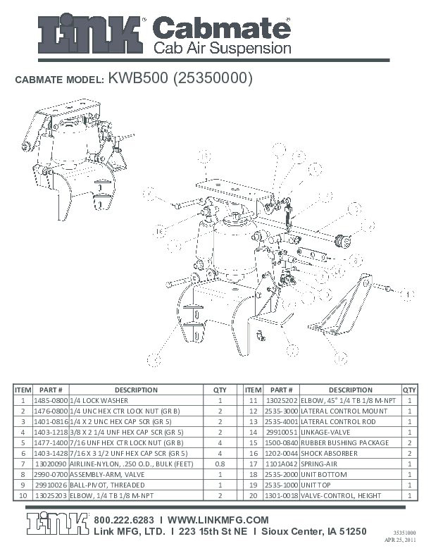 KWB500 document image - page 1