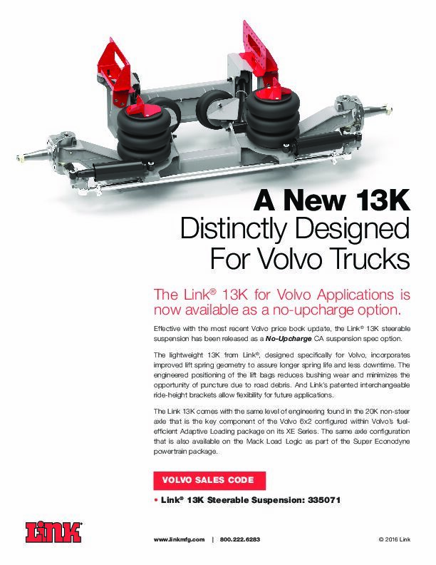 13K Volvo document image - page 1