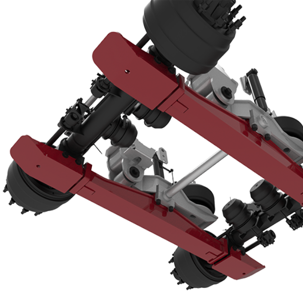 A rendering of the Military TTS featuring the walking beams with skid shoes