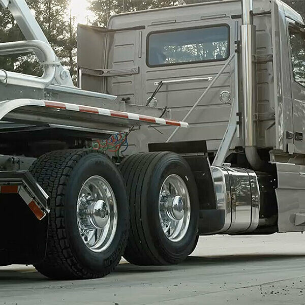 6x2 Lift Axle on a semi truck