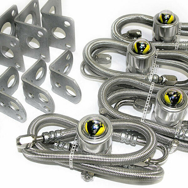 Four Cat's Eye units with four sets of brackets