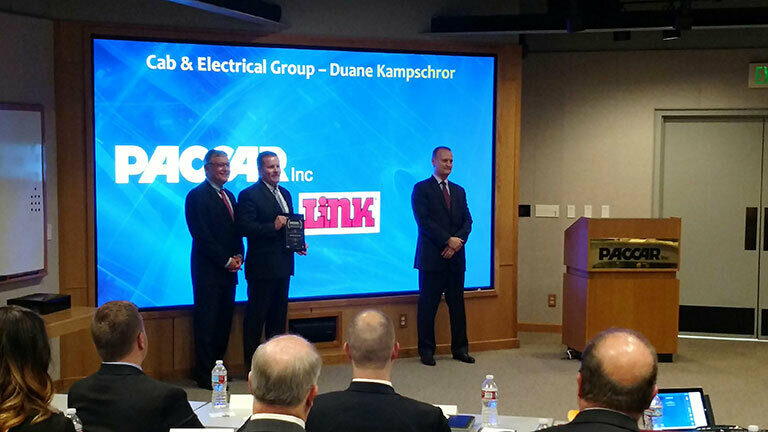 Link receiving PACCAR award in 2016