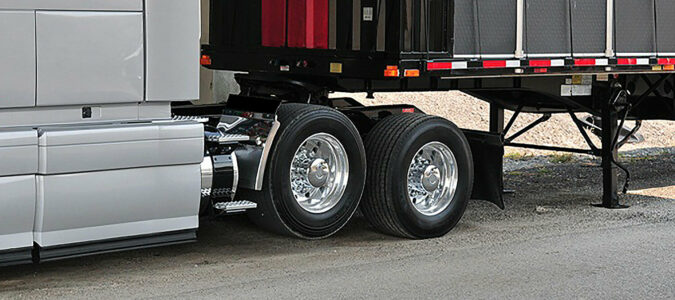 6x2 Lift Axle - Adaptive Loading on a semi truck