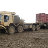 The MSVS Trailer hauling a cargo unit