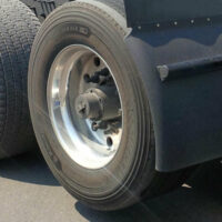 A 6x2 configuration on a semi truck