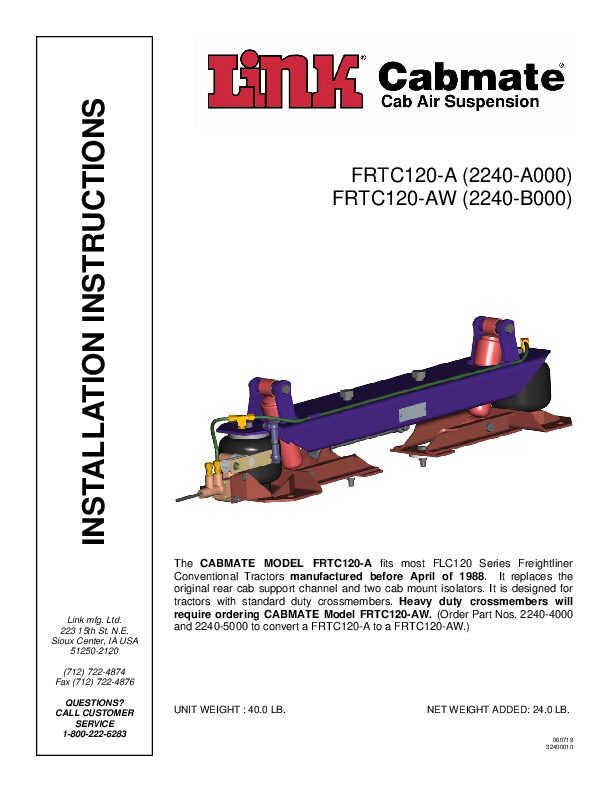 FRTC120-A document image - page 1