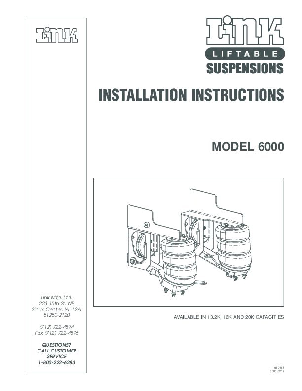 Model 6000 document image - page 1