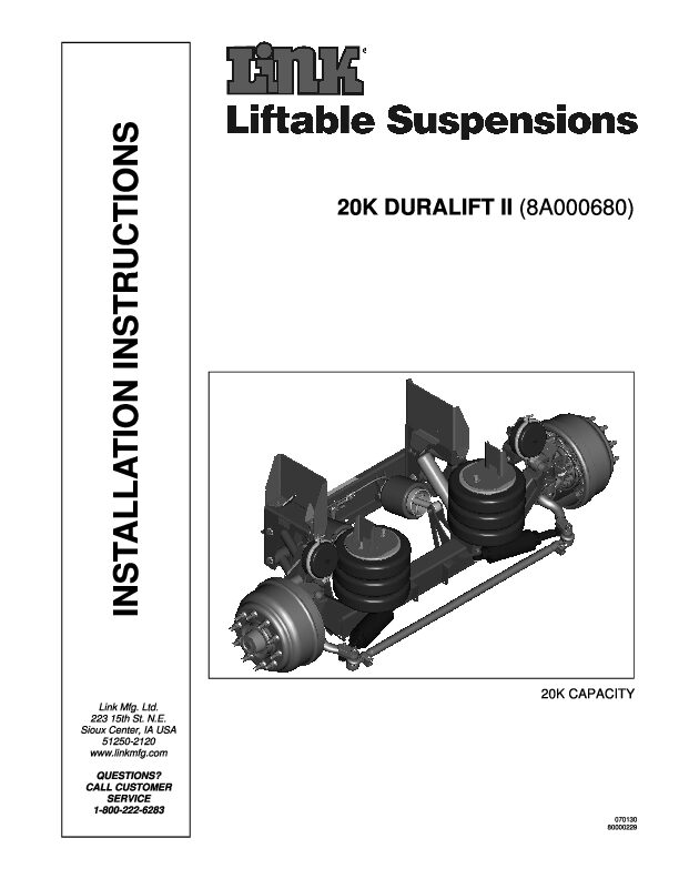 20K DuraLift II document image - page 1