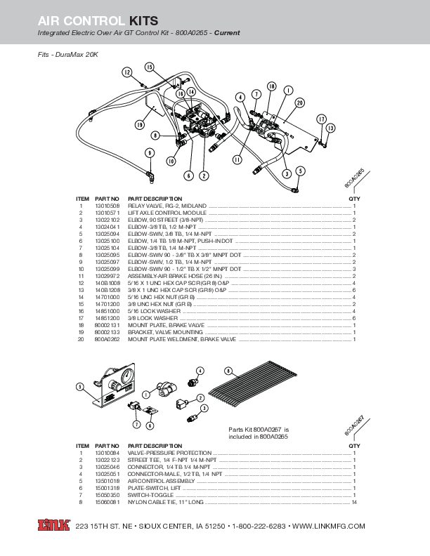 Integrated Electric Over Air GT Control Kit document image - page 1